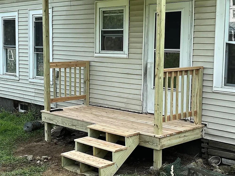 New deck, steps & railings