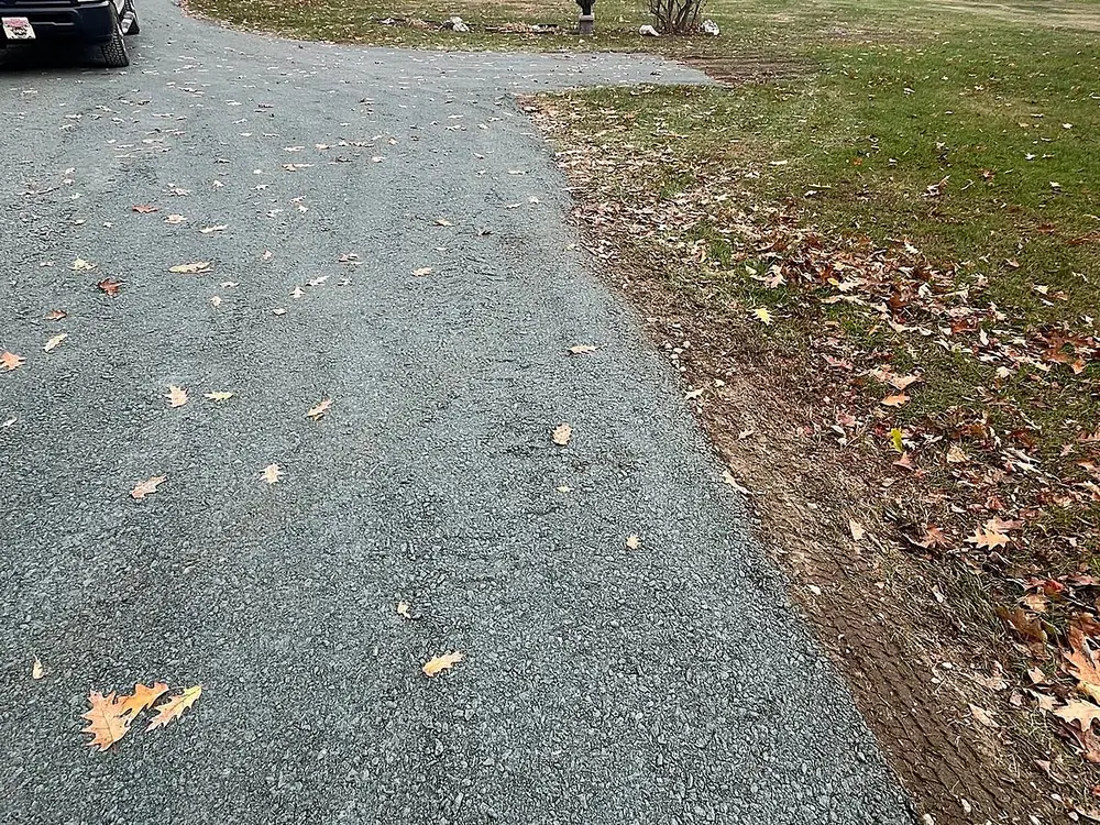 Fresh gravel driveway