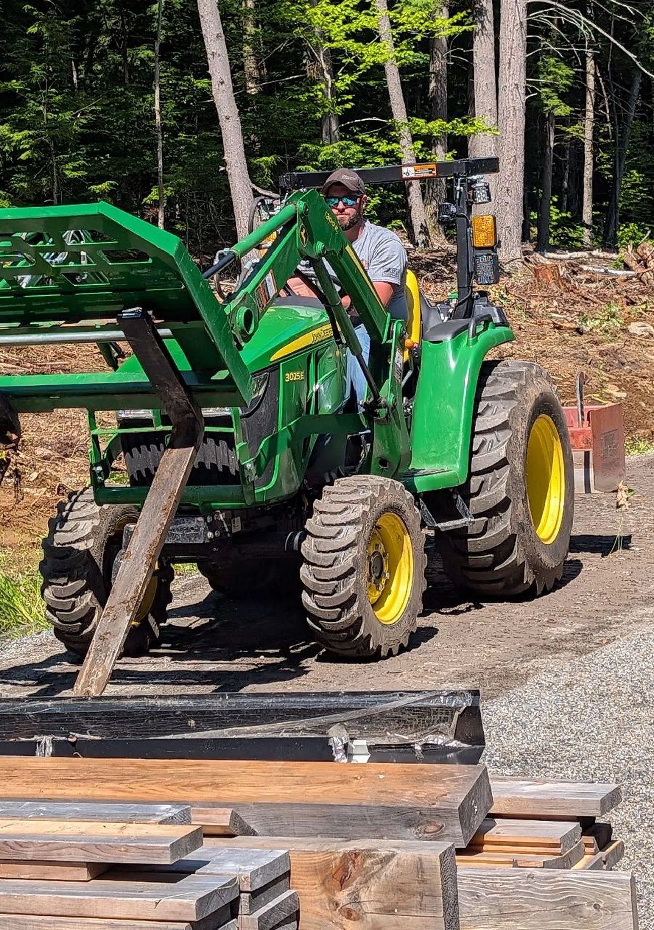 Jake on the job in the Upper Valley